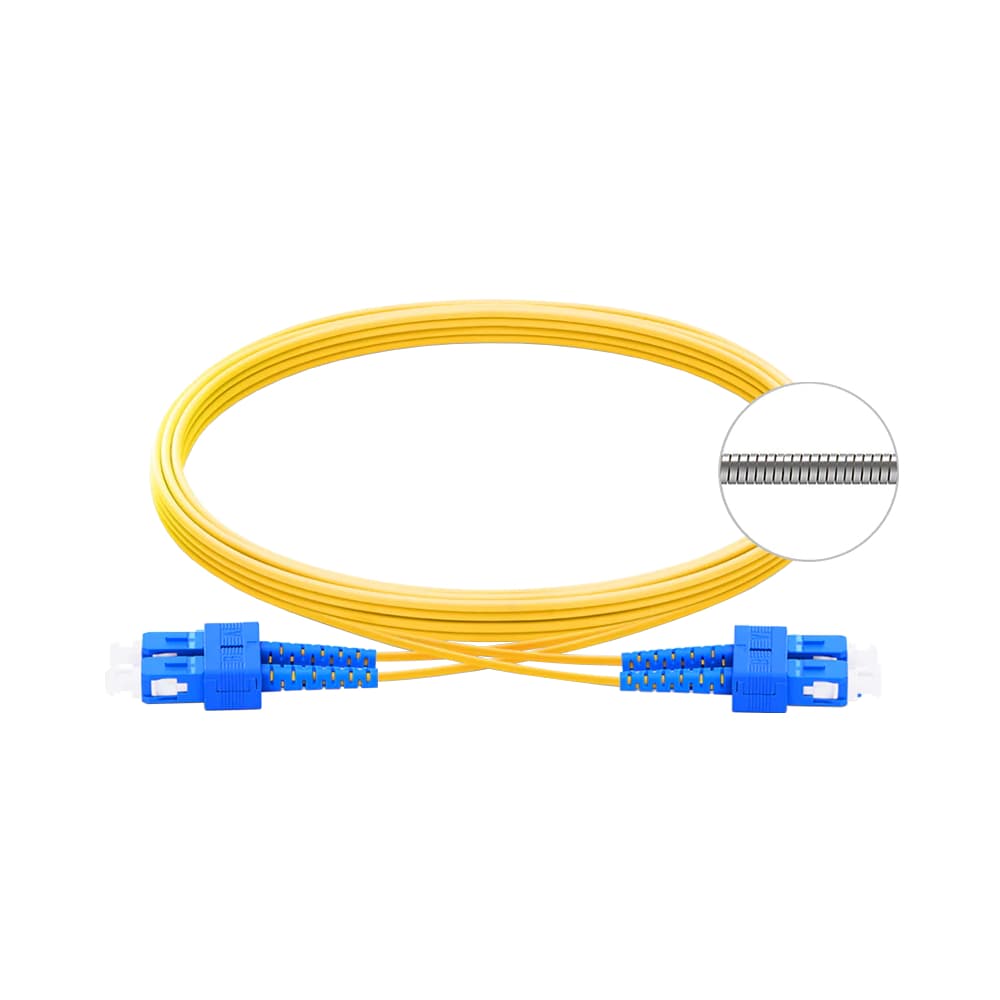 Патч-корд армований SC/UPC-SC/UPC SM 10м Duplex