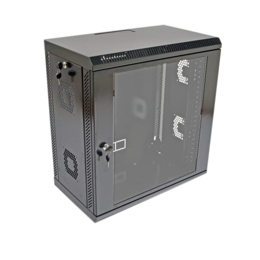 Шафа 12U, 19", 600х350х640 мм (Ш*Г*В), акрилове скло