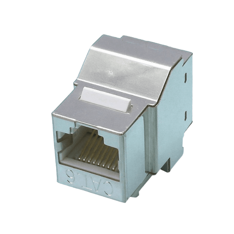 З'єднувач витої пари екранований, STP, KeyStone, кат. 6, під конектори RJ-45