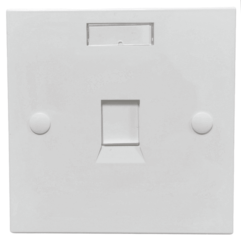 Рамка 86×86 під один модуль KeyStone, зі шторкою, EPNew