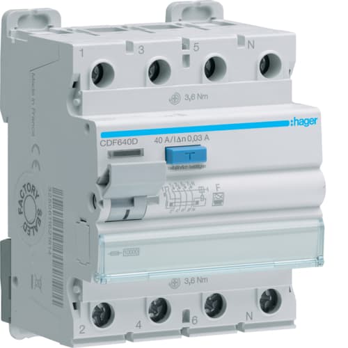 ПЗВ 4P 10kA 40A 30mA F