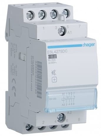 Контактор безшумний 25A, 3НВ+1НЗ, 12В