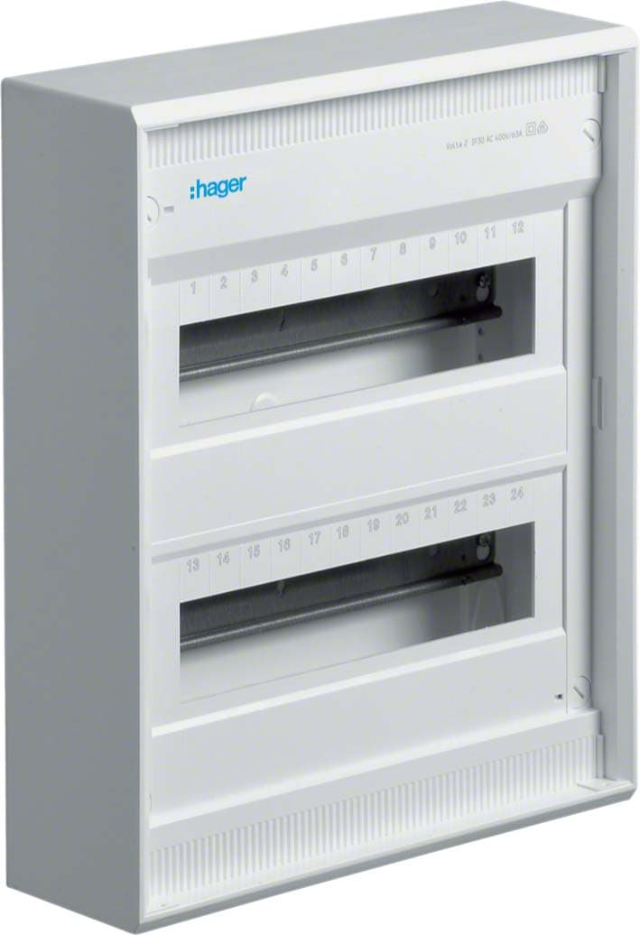 Щит розподільчий на 24(28) модулів, з/у без дверцят, з клемами, VOLTA, Hager