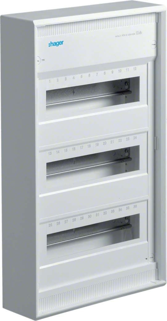 Щит розподільчий на 36(42) модулів, з/у без дверцят, з клемами, VOLTA, Hager