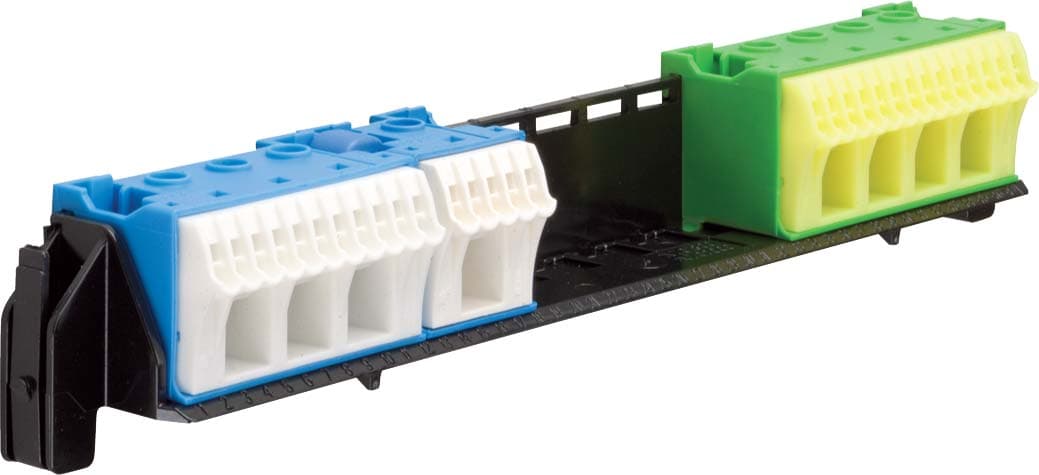 Утримувач з клемами PE/N: 16xN+14xPE / 4xN+4xPE