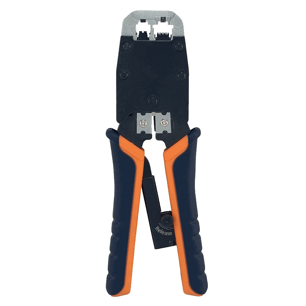 Інструмент для обтискання конекторів 8Р8С и 6РхС, професійний, з трещіткою, Hanlong