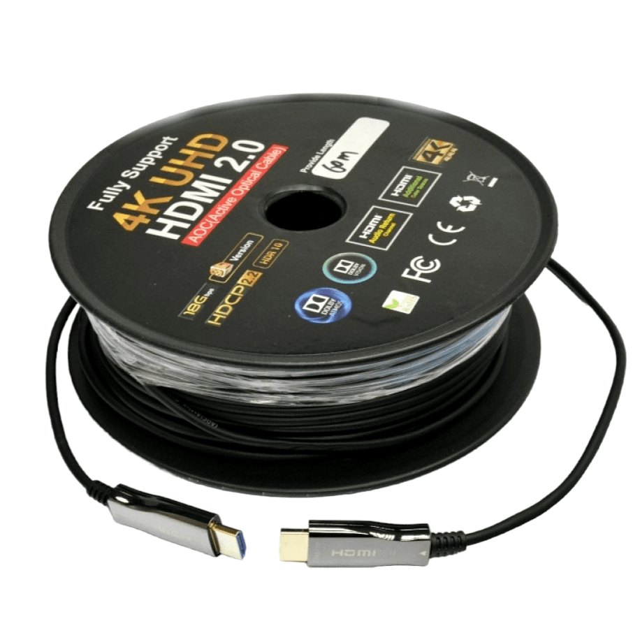 HDMI 2.0 патчкорд 60м з передачею сигнала 4K UHD по оптичному кабелю (AOC)