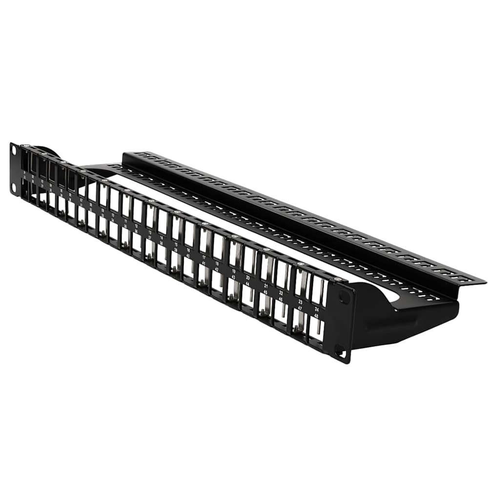 Патч-панель під 48 мод. Keystone (slim), 1U