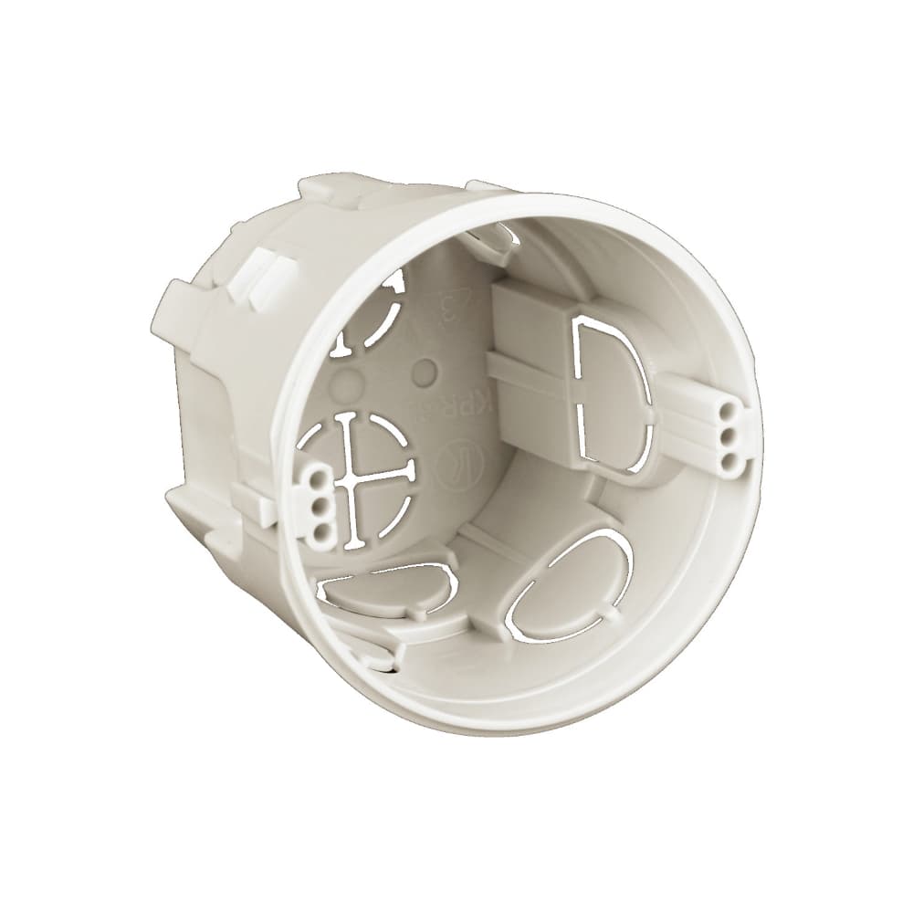 Підрозетник в стіну 66мм глиб., 73мм діам., стикуємий, сірий, KOPOS