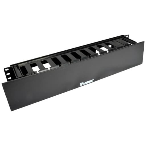 Панель розводки кабелів, одностороння, 2U, Panduit