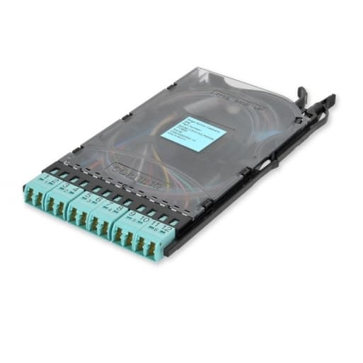 Сплайс-касета Pretium EDGE, 6LC duplex, (OM4), 12 пігтейлів LC, Corning