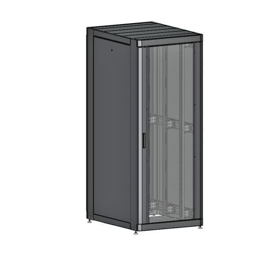Шафа 19" 42U, 800х1055 мм (Ш*Г) перфоровані двері (66%)