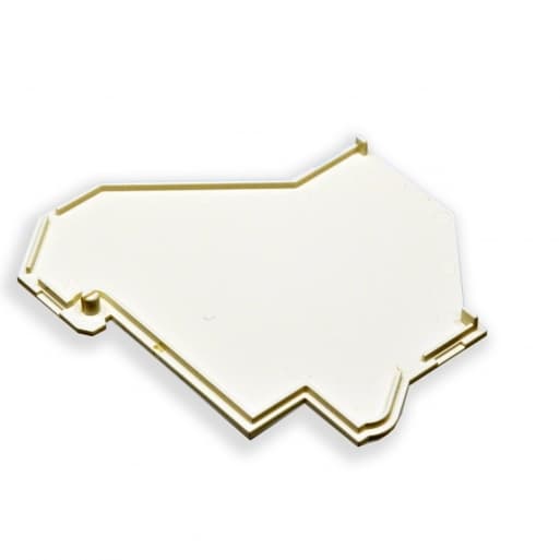 Бокова заглушка для DIN розетки DRA-0101SWHZ-38