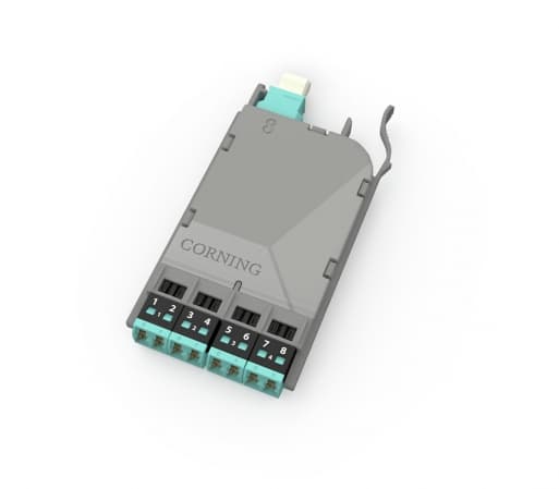 EDGE8® MTP® to LC Duplex Module 8F, 50 μm multimode (OM4)