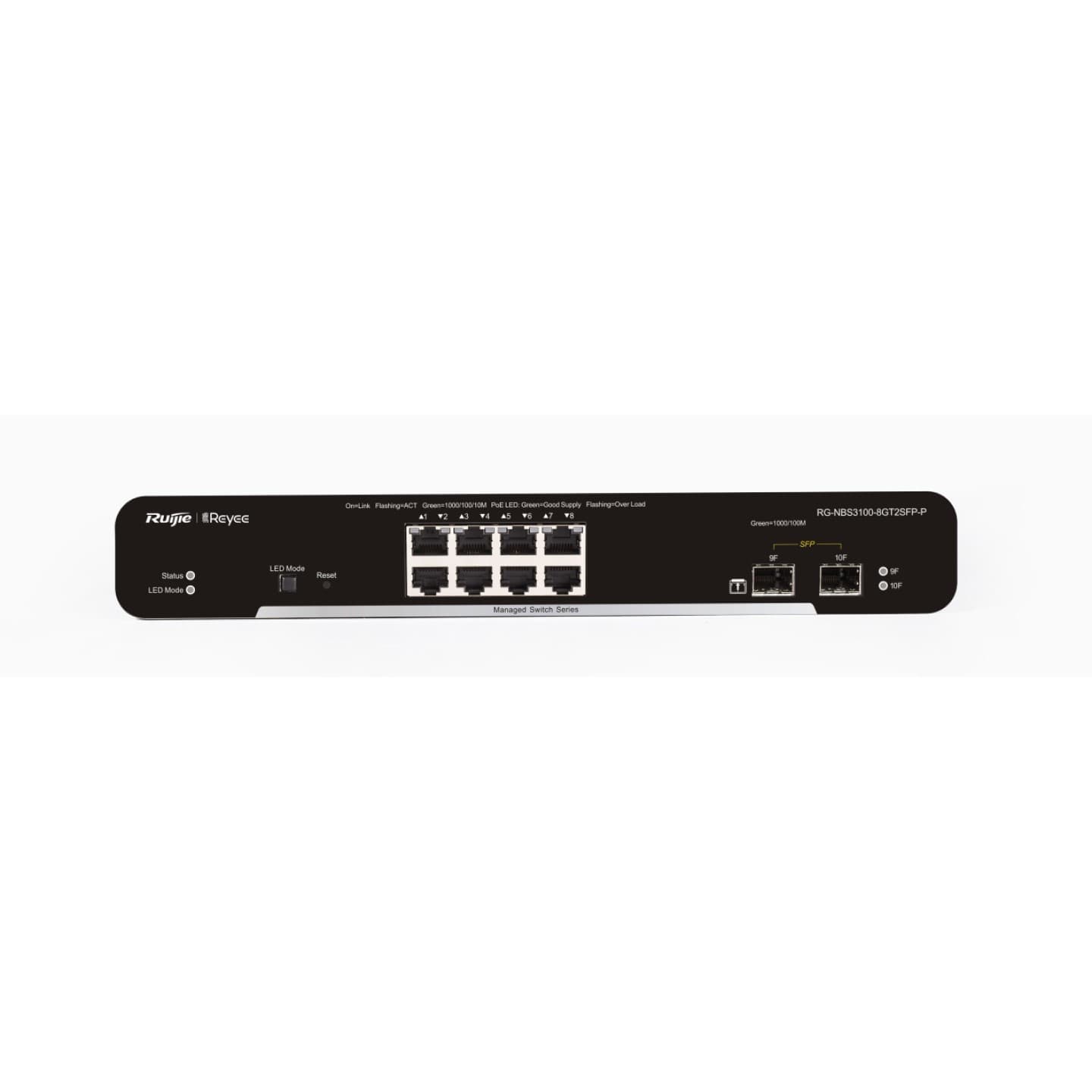 Комутатор мережевий Ruijie Networks RG-NBS3100-8GT2SFP-P — фото 2