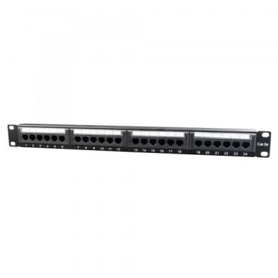 Патч-панель 19" 24xRJ-45 UTP cat.5е, 1U, тип 110 Cablexpert (NPP-C524CM-001)