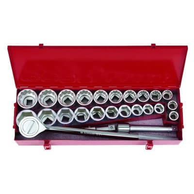 Набір інструментів KING TONY 3/4" 25 шт. 22-50 мм 7/8"-2" (шестигранних, 12-гранних) (6325CR01)
