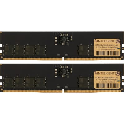 Модуль пам'яті для комп'ютера DDR5 64GB (2x32GB) 4800 MHz INTELIGENTES (IU5AIH2/64)