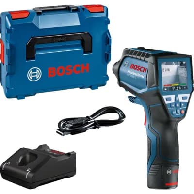 Пірометр Bosch Professional GIS 1000C, -40град. до +1000град., .0.2град., IP54, 0.54кг, кейс (0.601.083.301)