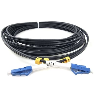 Оптичний патчкорд LC/UPC-LC/UPC, Multimode (50/125, OM3), LSZH, Duplex, Black, 5m Eserver (ES-LC-LC/UPC-5-MM-D)