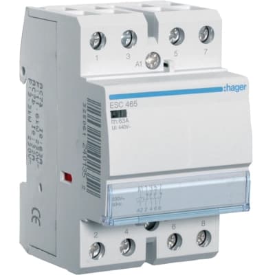 Автоматичний вимикач Hager 63 A 230V 2NO+2NC 3P (B) (ESC465)