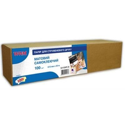 Папір WWM 24"/610мм, самоклейка, втулка 50мм (SA100MR.30)