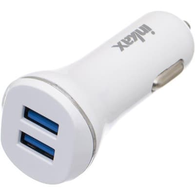 Зарядний пристрій Inkax CD-12 Car charger + Type-C cable 2USB 2.1A White (F_72207)