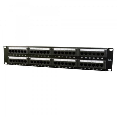 Патч-панель 19" 48xRJ-45 UTP cat.5е, 2U, тип 110 Cablexpert (NPP-C548CM-001)