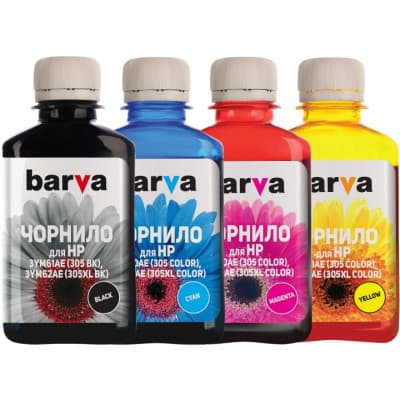 Чорнило Barva HP 305, 4x180 мл BK/C/M/Y (H305-180-MP)