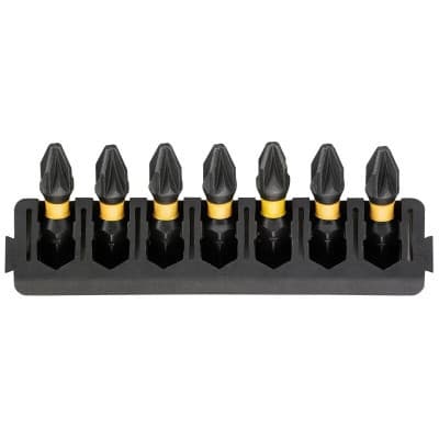 Набір біт DeWALT в касеті для Tough Case, FlexTorq, L = 25 мм, Pz2, 7 шт (DT70811)