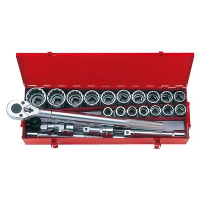 Набір інструментів KING TONY 3/4" дюймових 12-гранних 23 шт. (6023SR)