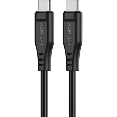 Дата кабель USB-C to USB-C 1.2m 3A TPE C3-03 Black Acefast (6974316280842)