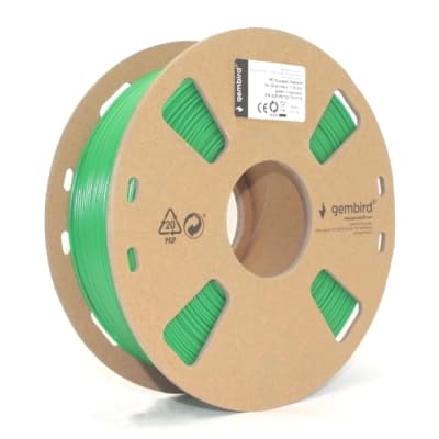 Пластик для 3D-принтера Gembird PETG, 1.75 мм, green, 1 кг (3DP-PETG1.75-01-G)