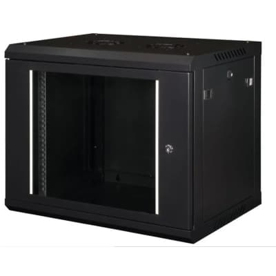 Шафа настінна Hypernet 9U 19" 600x600 ProLine (PL-WMNC66-9U-BLACK)