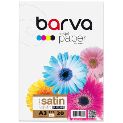 Фотопапір Barva А3 255г Profi satin 20ст (IP-BAR-P-V255-370)
