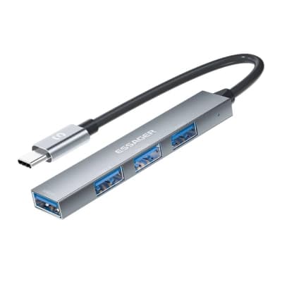 Концентратор Essager USB-C to 4xUSB 2.0 (EHBC04-FY10-P)