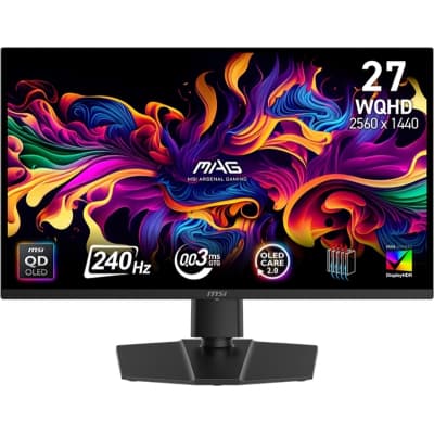 Монітор MSI 26.5" MAG 273QP QD-OLED X24 Black 240Hz