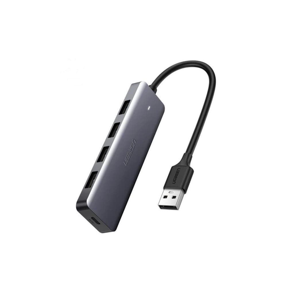 Концентратор Ugreen 4-port 0.15m USB 3.0 Active Metal Plated Shell Ultra Slim CM (50985)