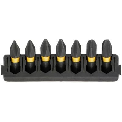 Набір біт DeWALT в касеті для Tough Case, FlexTorq, L 25 мм, Рh1 2 шт, Рh2 3 шт, Рh3 2шт (DT70808)