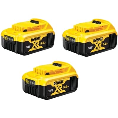 Акумулятор до електроінструменту DeWALT 18 В XR Li-lon 5Ah, 3 шт., 1.94 кг (DCB184P3)