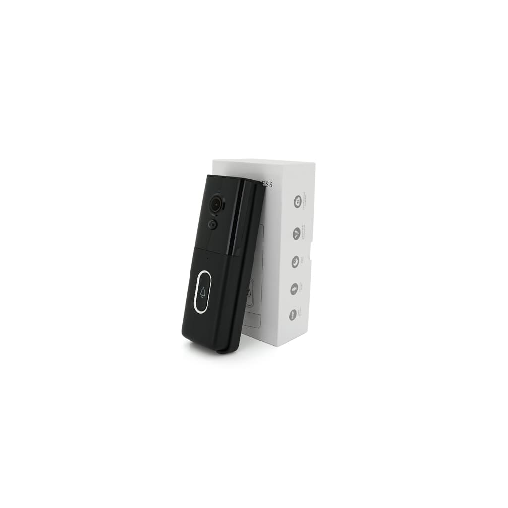 Дверний дзвінок YOSO Wi-Fi video 2MP battery -18650 SD card black (DoorVision-WIFI-02-2)