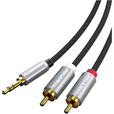 Кабель мультимедійний 3.5mm M to 2xRCA M 3.0m Cabletime (CA914067)