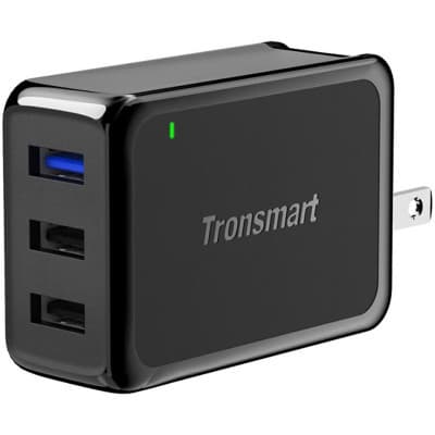 Зарядний пристрій Tronsmart W3PTA 42W Quick Charge 3.0 USB Wall Charger Black (210778)