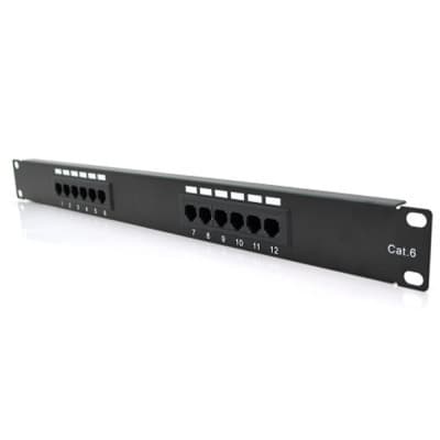 Патч-панель 19" 12хRJ-45 UTP 1U cat.6 PiPo (PP126191U)