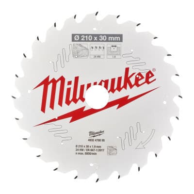 Диск пильний Milwaukee пиляльний PFTE, 210х30х1,9 мм, 24 зуб. (4932478095)