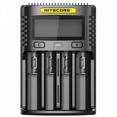 Зарядний пристрій для акумуляторів Nitecore Digicharger UMS4 (4 channels, LCD, Li-ion, Ni-Mh, Ni-Cd) (UMS4)