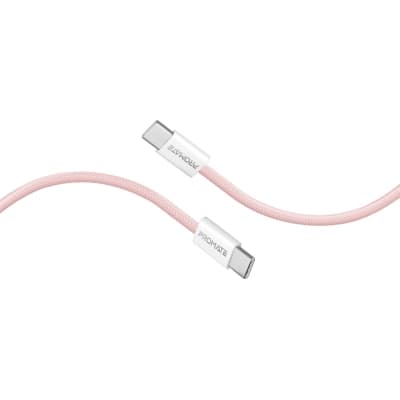 Дата кабель USB-C to USB-C 1.2m Promate (ecoline-cc120.pink)