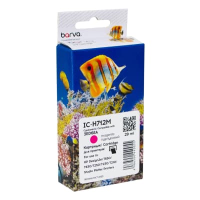 Картридж Barva HP 712 (3ED68A/3ED78A) 29 мл, Magenta (IC-H712M)