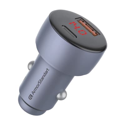 Зарядний пристрій Armorstandart AR-C43 Type-C PD30W + USBQC 3.0 Grey (ARM73949)