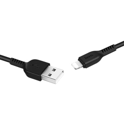Дата кабель USB 2.0 AM to Lightning 1.0m 2.4A black HOCO (6957531061144)